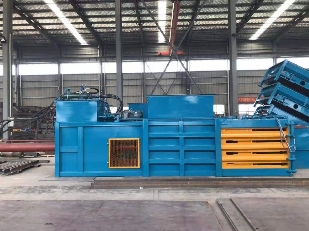 Large waste paper baler